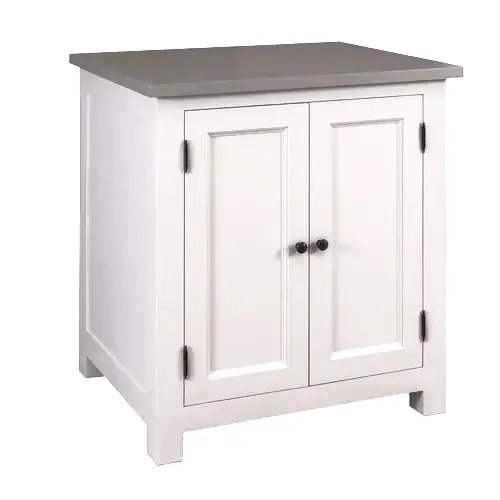 Тумба кухонная двухдверная Брюгге с сосновой столешницей