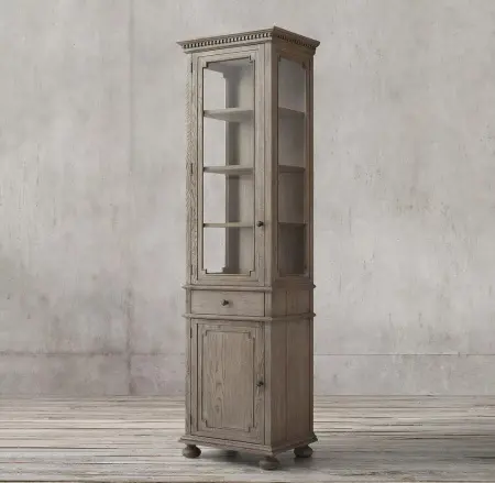 Шкаф-витрина узкая высокая Сент-Джеймс