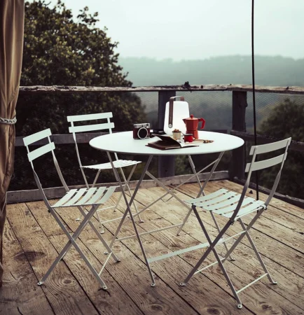 Стол Ø96 BISTRO, цвет Белый хлопок