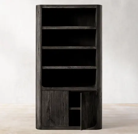 черный шкаф из дерева Осло