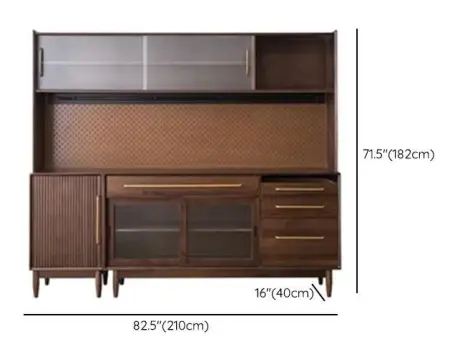 Сервант-буфет с ящиками и дверцами Твигги