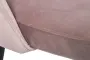 Стул велюр пепельно-розовый 51х56х84см