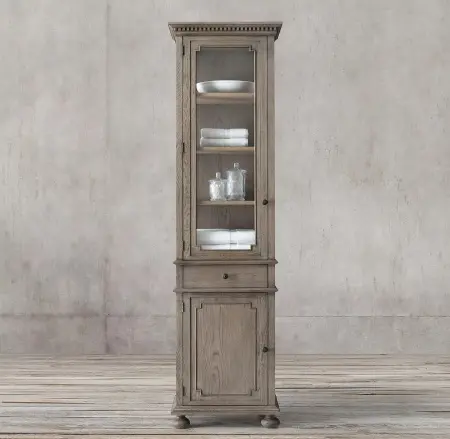 Шкаф-витрина узкая высокая Сент-Джеймс