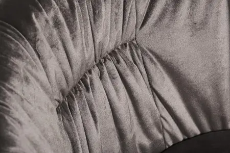 Стул велюр серо-бежевый/хром 53х62х83см