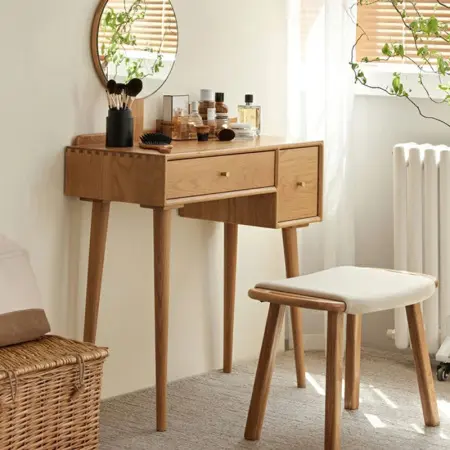 Зеркальный туалетный столик с 2 выдвижными ящиками Твигги