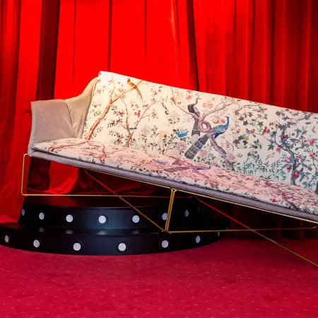 Диван трехместный «Императорский сад» Эйфель беж