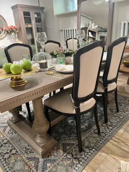 Стул Лорд, Каркас черный с состариванием