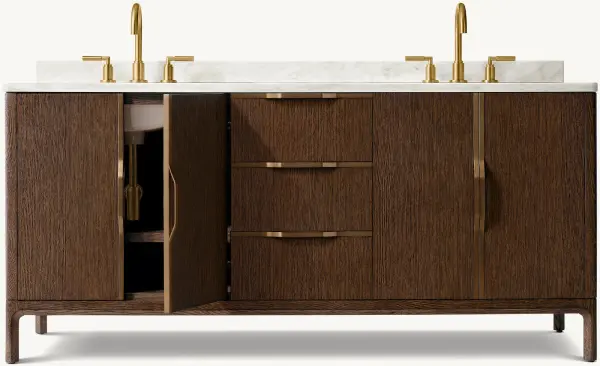 Тумба под раковину двойная,с ящиками (без столешницы) Палаццо