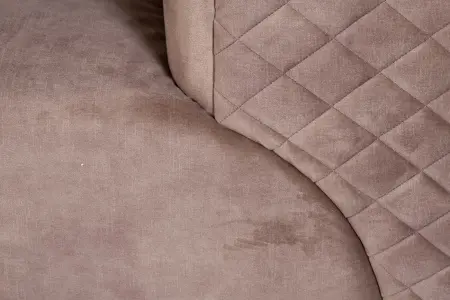Диван двухместный велюр бежевый 185х105х76см