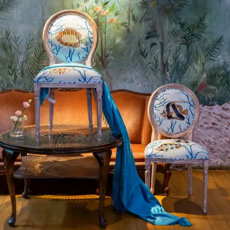 Стул «Фантастика подводного мира» версия 10 (блю)