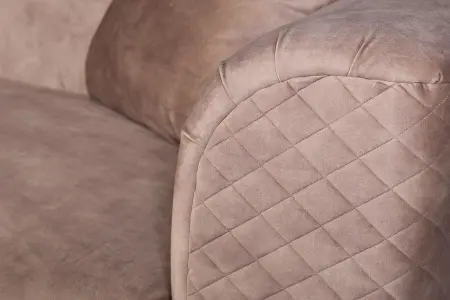 Диван двухместный велюр бежевый 185х105х76см