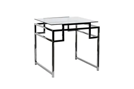 Стол журнальный темн.стекло/темн.хром 60х60х60см