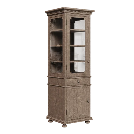 Шкаф-витрина узкая высокая Сент-Джеймс