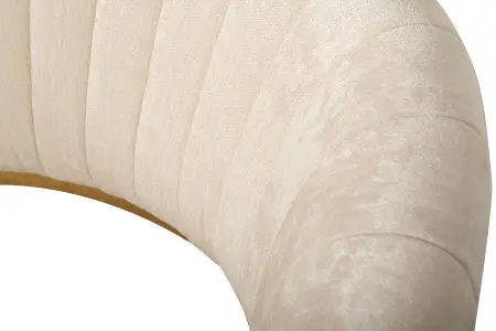 Стул велюр кремовый/золото 67х66х85см