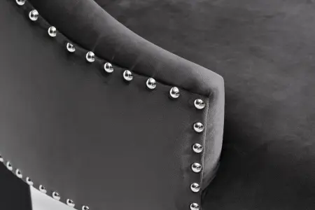 Стул 236 велюр серый Riv96 63х56х98см