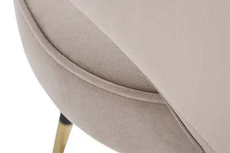 Стул велюр серо-бежевый 51х56х84см