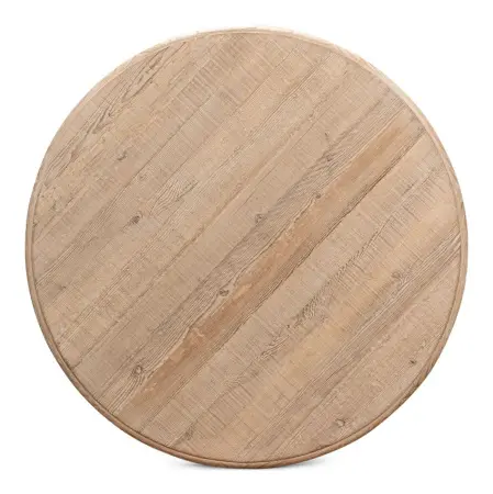 Обеденный стол круглый с деревянной столешницей