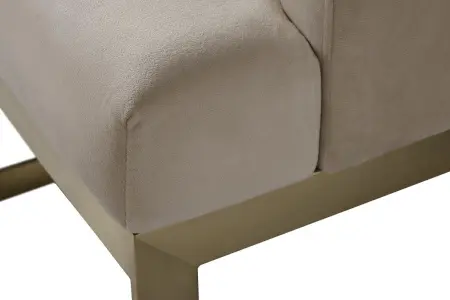 Стул велюр св.бежевый/матовое золото 58х59х78см