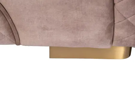 Диван двухместный велюр бежевый 185х105х76см
