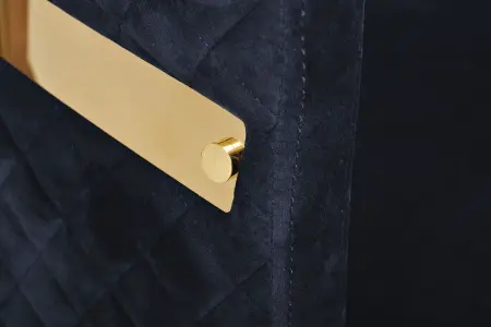 Стул велюр синий/золото 67х69х78см