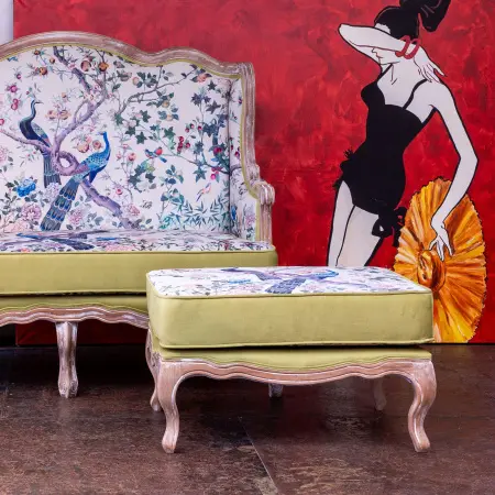 Банкетка для кресла «Императорский сад»