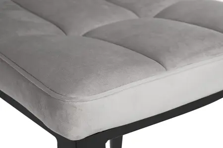 Стул мягкий со спинкой серый 84 см