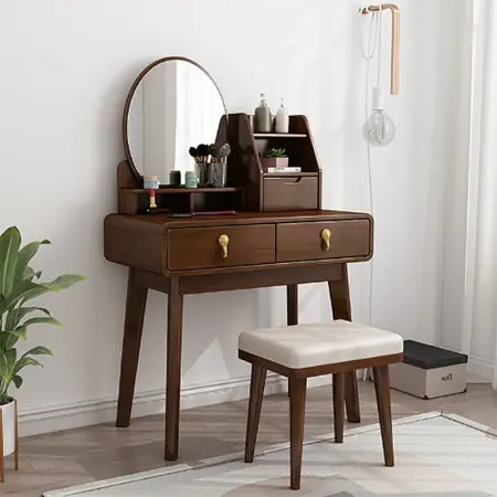 Туалетный столик с ящиками, полочками и зеркалом Твигги