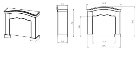 Портал для камина "Марсель"