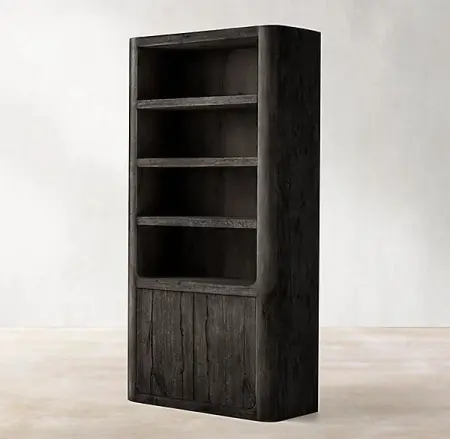 черный минималистичный шкаф Осло