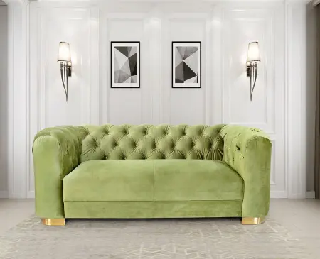 Диван двухместный оливковый 188х93х75см