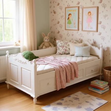 Кровать-кушетка 90 190 из массива Марсель