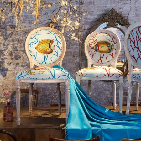 Стул «Фантастика подводного мира» версия 8 (блю)