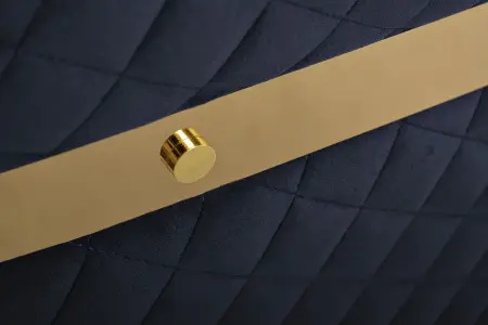 Стул велюр синий/золото 67х69х78см