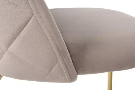 Стул велюр бежевый, мет.ножки 50х53х77см