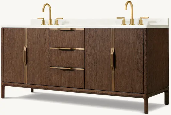 Тумба под раковину двойная,с ящиками (без столешницы) Палаццо