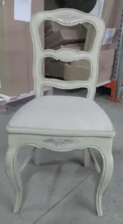 Стул с мягким сидением "Поместье", Поместье/Шато, ткань Кат. А СВЕТЛЫЙ ЛЁН 08