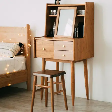 Туалетный столик с выдвижными ящиками и зеркалом Твигги