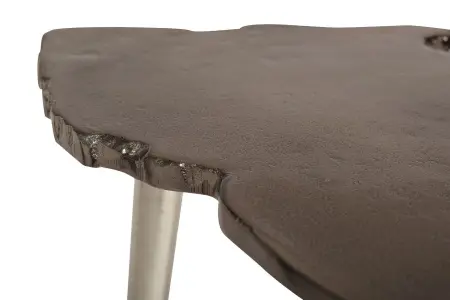 Стол журнальный металлич. цвет бронза 52х31х37см