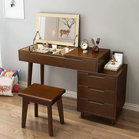 Туалетный столик с ящикамии, зеркалом и тумбой Твигги