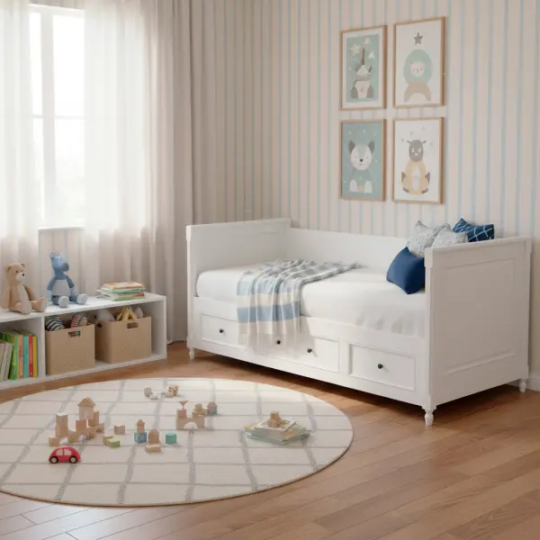 Кровать-кушетка 90 190 из массива Нордик