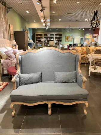 Диван Сезарина, серый меланж