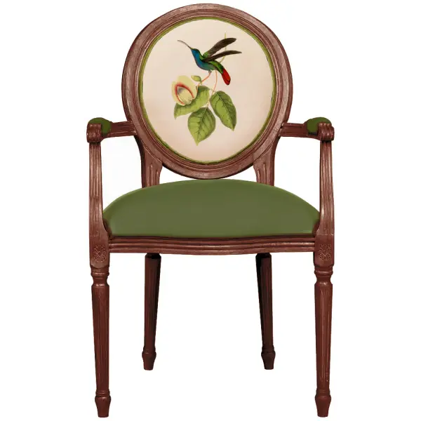 Кресло Медальон Райская птица Ver.4