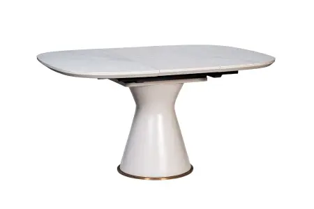 Стол обеденный раскладной 110(150)х110х76см белый