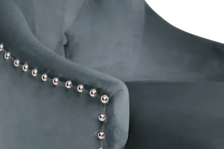 Стул 236 велюр бирюзовый Riv87 63х56х98см