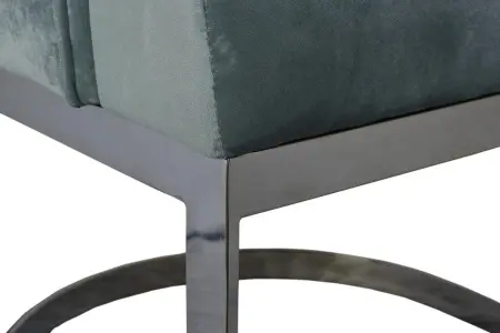 Стул велюр мятный/темный хром 65х61х93см