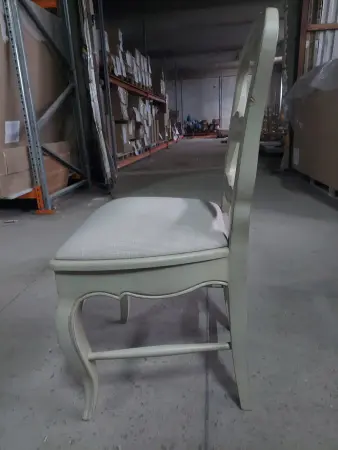 Стул с мягким сидением "Поместье", Поместье/Шато, ткань Кат. А СВЕТЛЫЙ ЛЁН 08