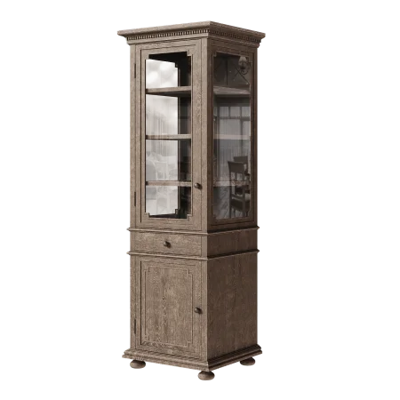 Шкаф-витрина узкая высокая Сент-Джеймс