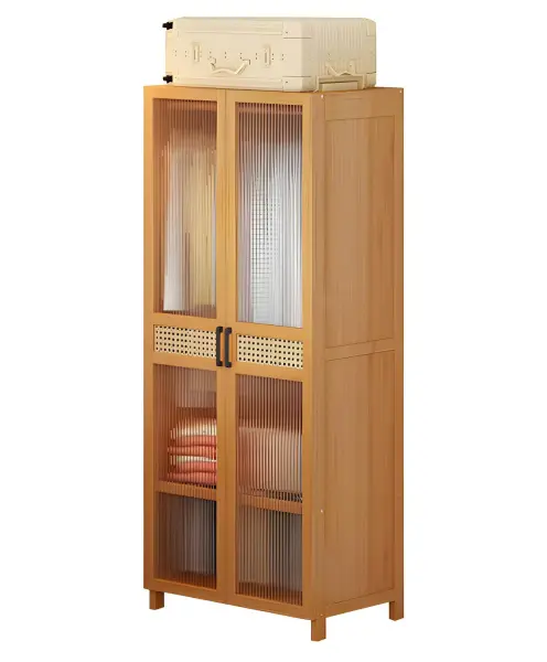 Шкаф платяной двухдверный с прозрачными дверями Твигги