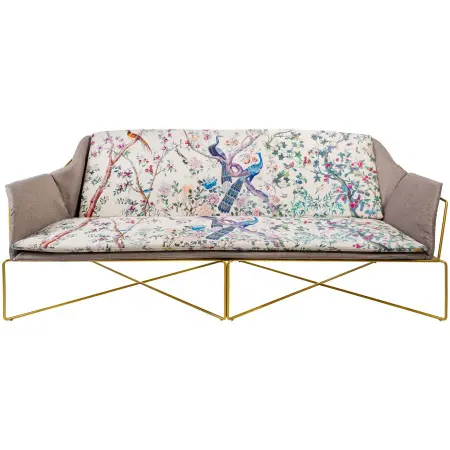 Диван трехместный «Императорский сад» Эйфель беж