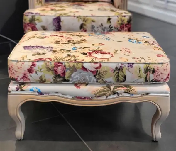 Банкетка Базиль с цветочным принтом JARDIN